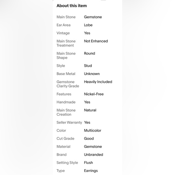 AQUAMARINE STUD EARRINGS - Picture 4 of 8